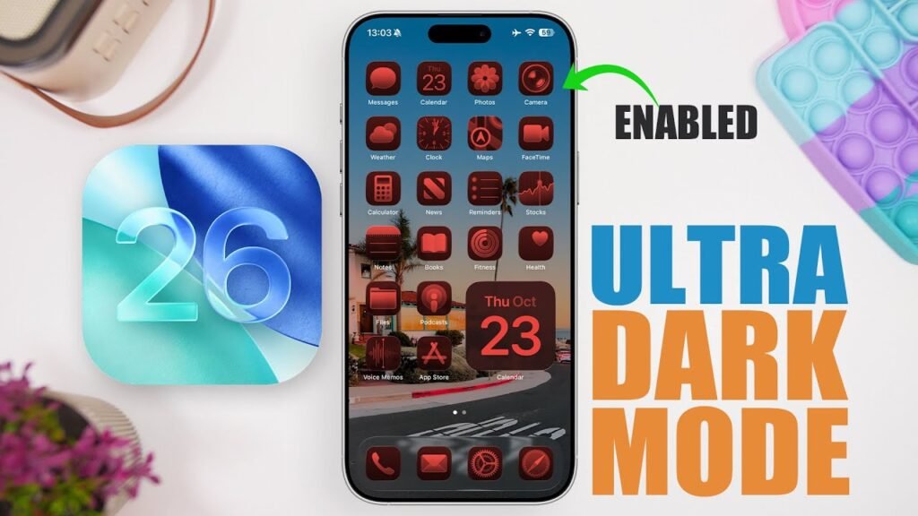 iOS 26 - Enable ULTRA DARK MODE on iPhone !