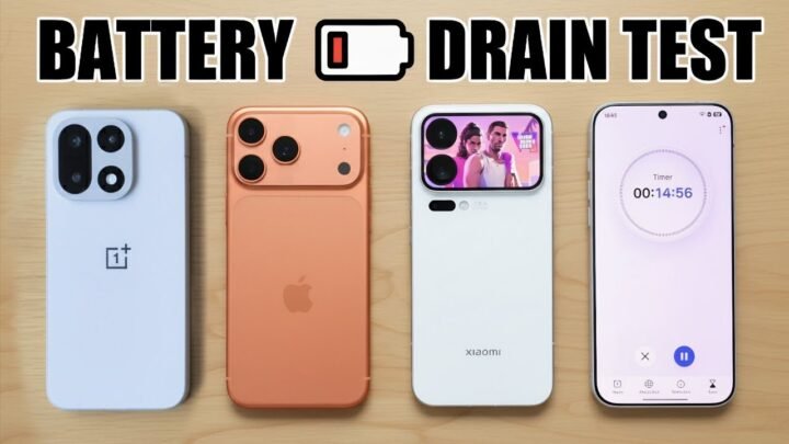 ONEPLUS 15 vs iPhone 17 Pro Max vs Xiaomi 17 Pro Max - BATTERY DRAIN TEST!